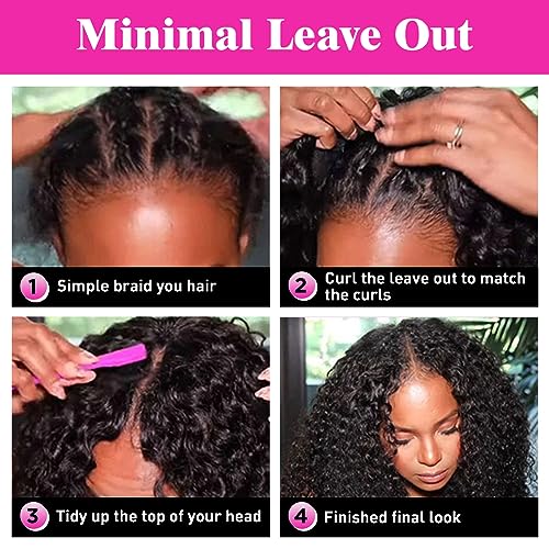 Trilumity V Part No Curly Human Hair - Natural Color Hair Replacement Wig