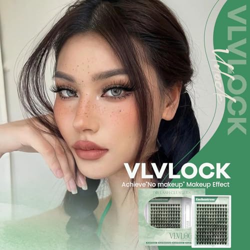 Trilumity Enchantress Lash Clusters Kit Wispy Faux Mink Fiber - Black False Lashes