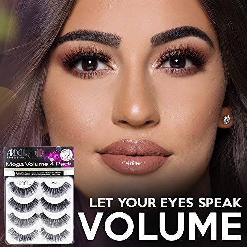Trilumity Mega Volume 251 Strip Faux Mink Fiber - Black False Lashes