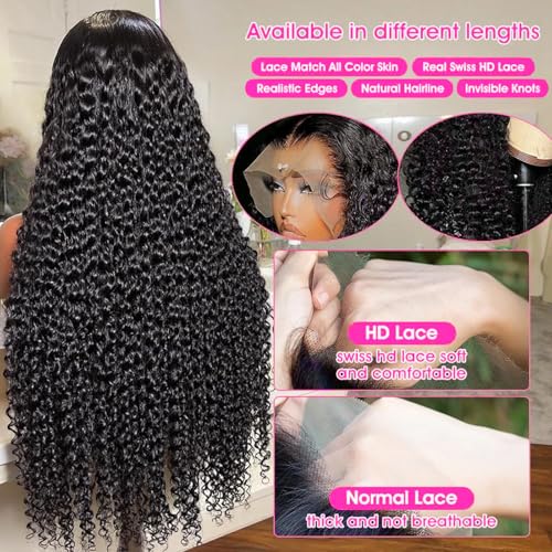 Trilumity 13X6 200 Density Water Deep Wave Human Hair - Brown Hair Replacement Wig