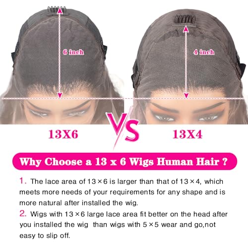 Trilumity 13X6 Chocolate Brown 4# Body Wave Human Hair - Brown Hair Replacement Wig