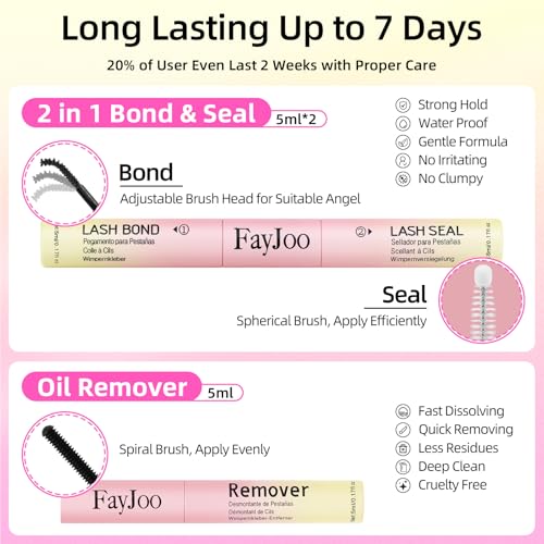 Trilumity Lash Clusters Kit C Wispy Faux Mink Fiber - Black False Lashes