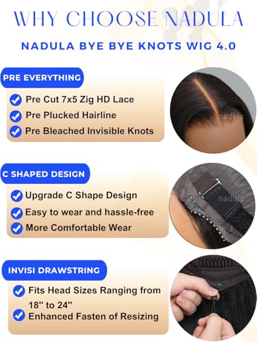 Trilumity Yaki Straight Bob Drawstring Straight Human Hair - Natural Black Hair Replacement Wig