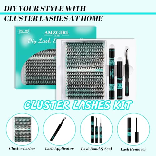 Trilumity Lash Clusters Kit Cluster Faux Mink Fiber - Black False Lashes