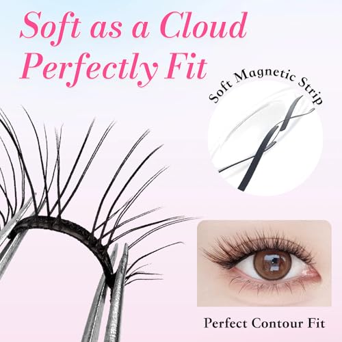 Trilumity Magnetic With Applicator Kit Magnetic Faux Mink Fiber - Black False Lashes
