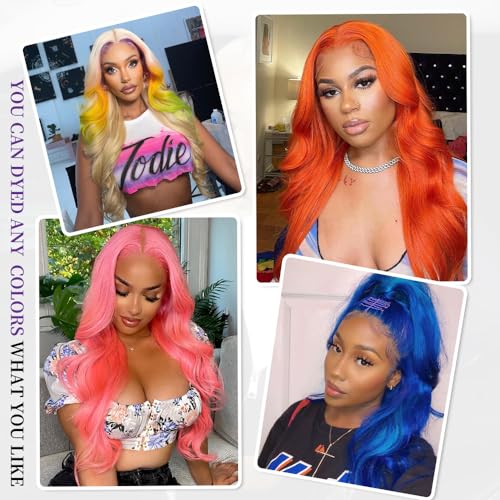 Trilumity 613 13X6 Blonde Body Wave Human Hair - Natural Black Hair Replacement Wig