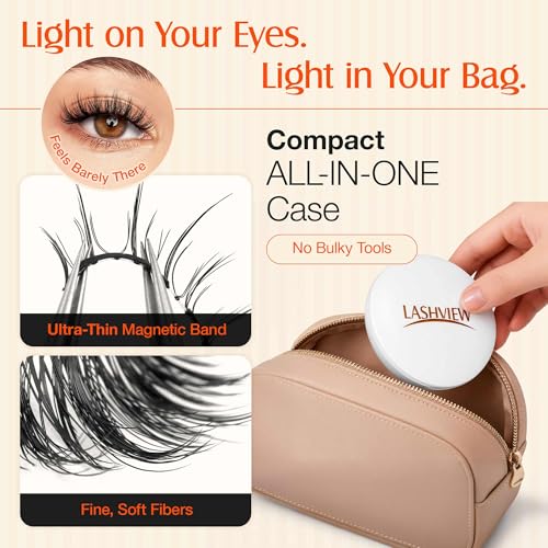 Trilumity Upgrade Magnetic With Cluster Faux Mink Fiber - Black False Lashes