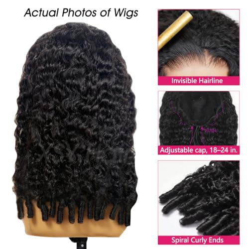 Trilumity Half Burmese 3 Curly Human Hair - Natural Color Hair Replacement Wig