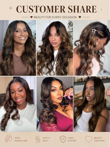 Trilumity 7X5 Body Wave 100% Human Hair - Brown Hair Replacement Wig