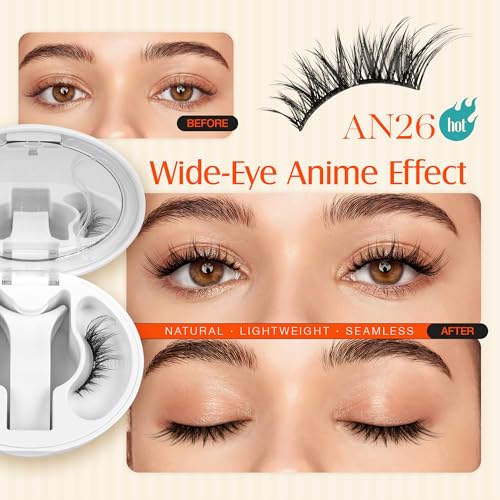 Trilumity Upgrade Magnetic With Cat Eye Faux Mink Fiber - Black False Lashes