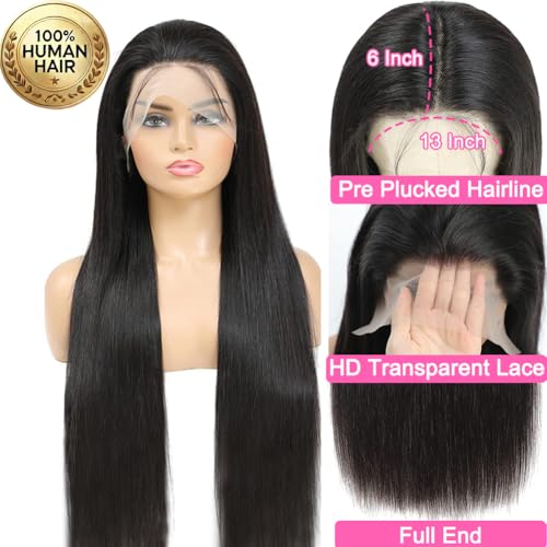 Trilumity 2 Year Straight 100% Human Hair - Natural Black Hair Replacement Wig