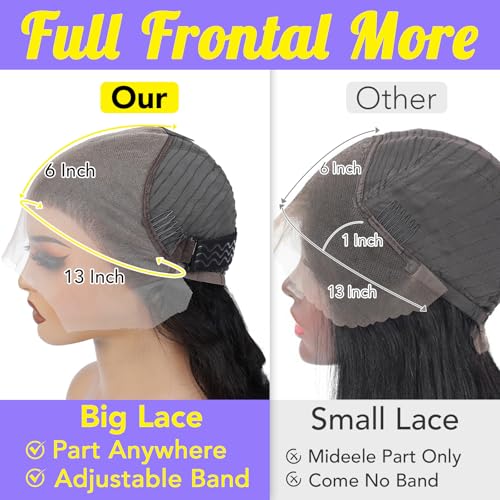 Trilumity 13X6 Straight Straight 13X6 Straight 100% Human Hair - Natural Color Hair Replacement Wig