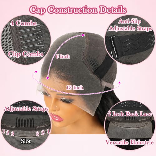 Trilumity Bob 13X6 Short Glueless Body Wave Human Hair - Natural Black Hair Replacement Wig