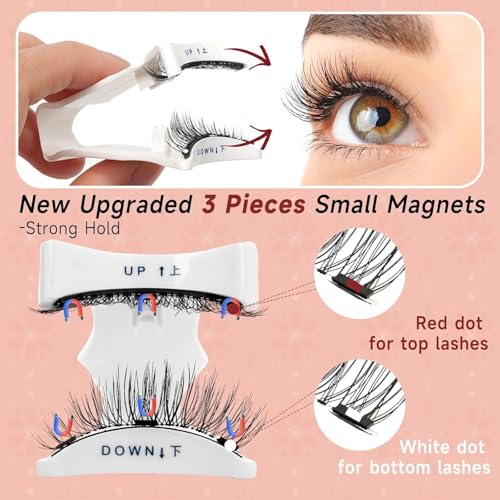 Trilumity Magnetic Soft Wispy Faux Mink Fiber - Black False Lashes