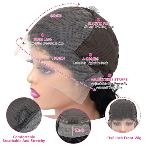 Trilumity 13X6 Front 200 Density Straight Human Hair - Natural Color Hair Replacement Wig