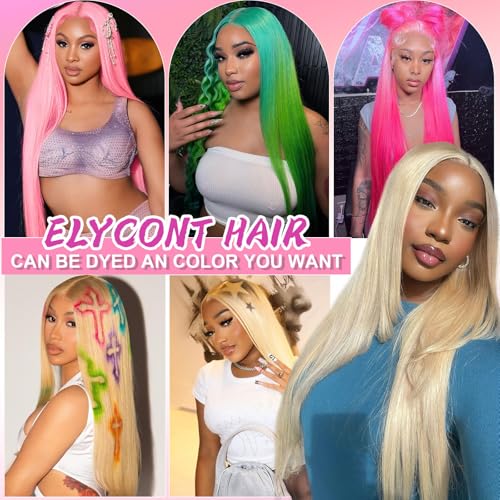 Trilumity 613 200 Density Blonde Straight Human Hair - 613 Blonde Hair Replacement Wig