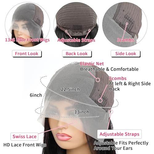 Trilumity 250 Density 15A Raw Deep Wave 100% Human Hair - Natural Black Hair Replacement Wig