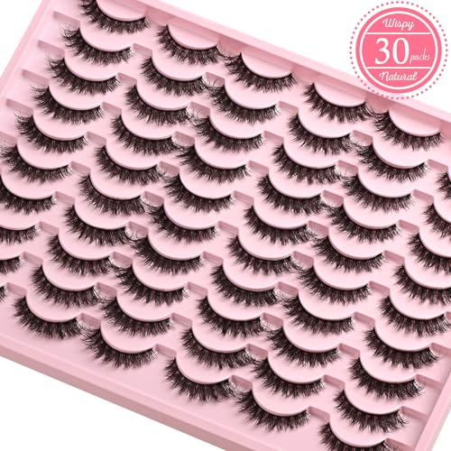 Trilumity Fake Lash Strips Cat Cat Eye Faux Mink Fiber - Black False Lashes