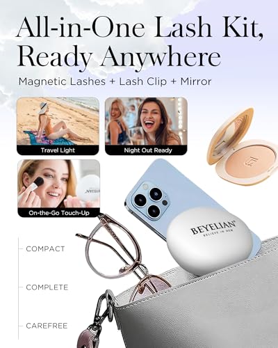 Trilumity Magnetic With Applicator Magnetic Faux Mink Fiber - Clear False Lashes
