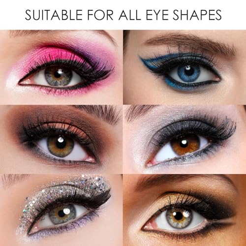Trilumity Magnetic Look False Lightweight Magnetic Faux Mink Fiber - Black False Lashes
