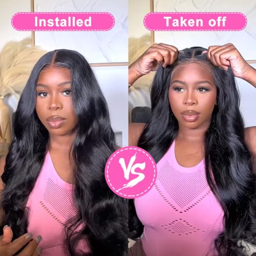 Trilumity Wear And Go Body Wave Brazilian Virgin Hair - Natural Black Hair Replacement Wig
