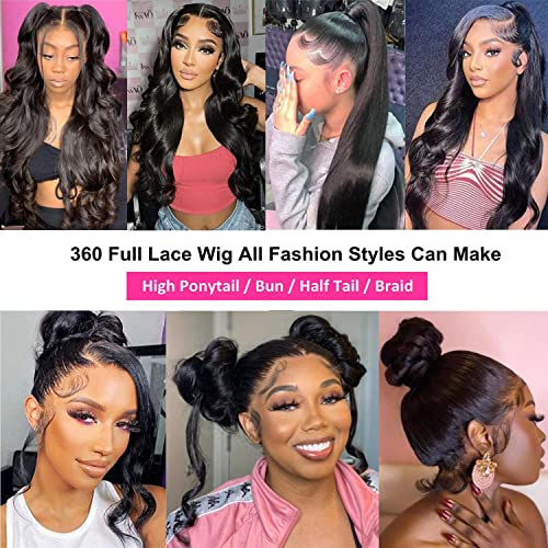 Trilumity 360 Full Body Wave Brazilian Virgin Hair - Natural Black Hair Replacement Wig