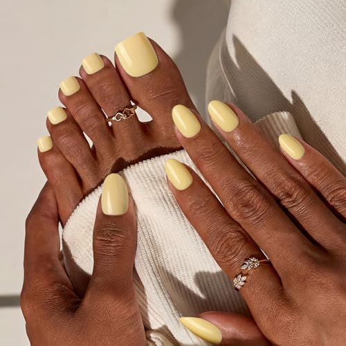 Trilumity Weekend Ease Xs Pastel Short Almond Soft Gel - Nude Pink Press On Nails