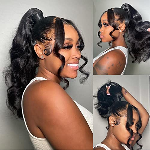 Trilumity 360 Full Lace Brazilian Body Wave Human Hair - Natural Color Hair Replacement Wig