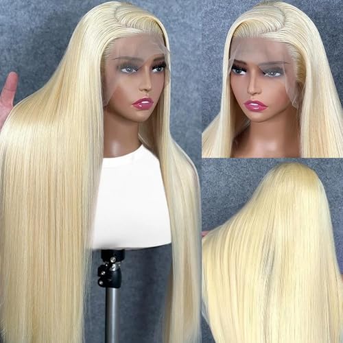 Trilumity 613 13X6 Straight Human Hair - 613 Blonde Hair Replacement Wig