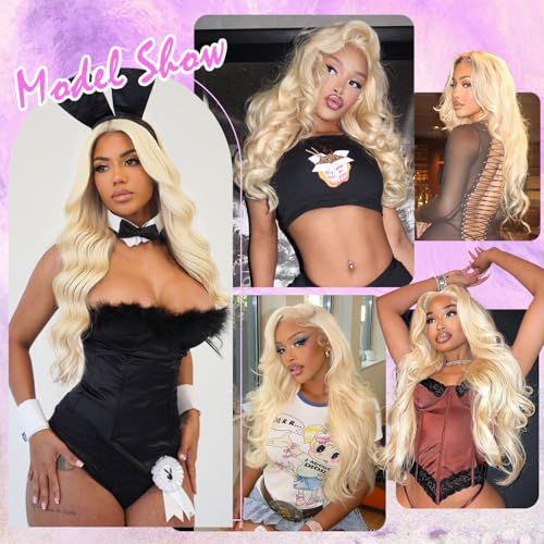 Trilumity 613 13X6 Hd Transparent Body Wave Human Hair - Natural Black Hair Replacement Wig