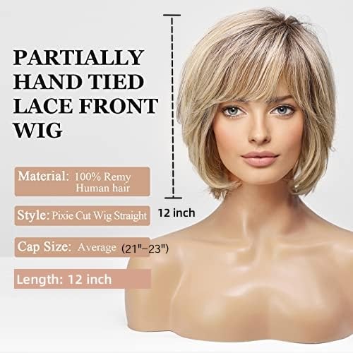 Trilumity Hand Tied 100% Deep Wave 100% Human Hair - Brown Hair Replacement Wig