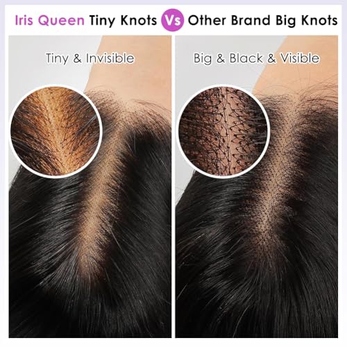 Trilumity 12A 13X4 Straight Human Hair - Natural Black Hair Replacement Wig