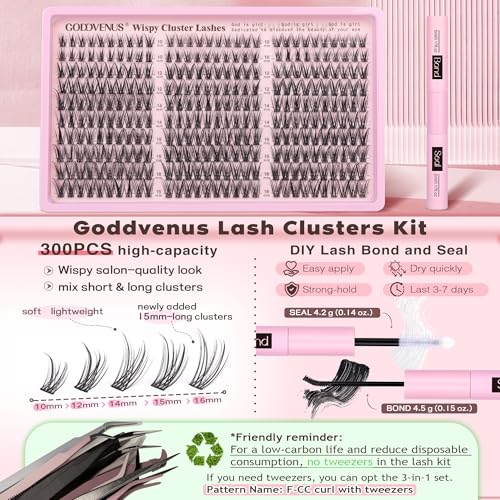 Trilumity Natural Wispy Extension Kit Wispy Faux Mink Fiber - Black False Lashes