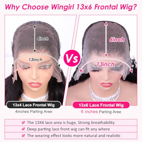 Trilumity 13X6 200 Density Body Wave 100% Human Hair - Natural Color Hair Replacement Wig