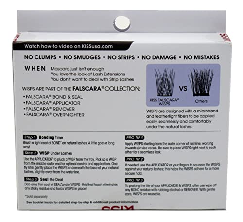 Trilumity Lengthening Wisps Multi-Pack Natural Faux Mink Fiber - Black False Lashes