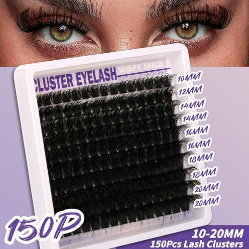 Trilumity Clusters Kit Gift Packs Wispy Faux Mink Fiber - Black False Lashes