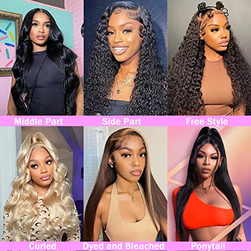 Trilumity 13X6 180 Density Straight Human Hair - Natural Black Hair Replacement Wig