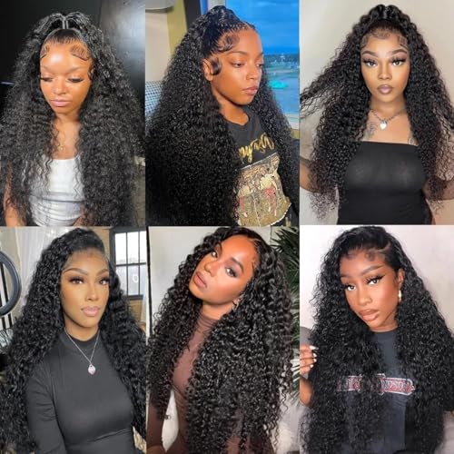 Trilumity 13X6 Water 10A Hd Water Wave Human Hair - Natural Color Hair Replacement Wig