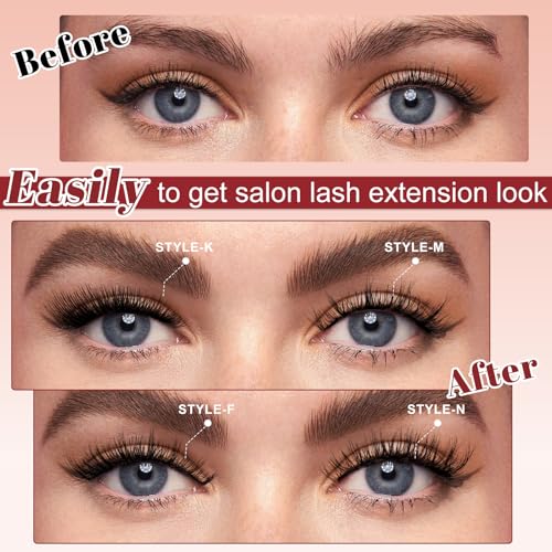Trilumity Magnetic Soft Wispy Faux Mink Fiber - Black False Lashes