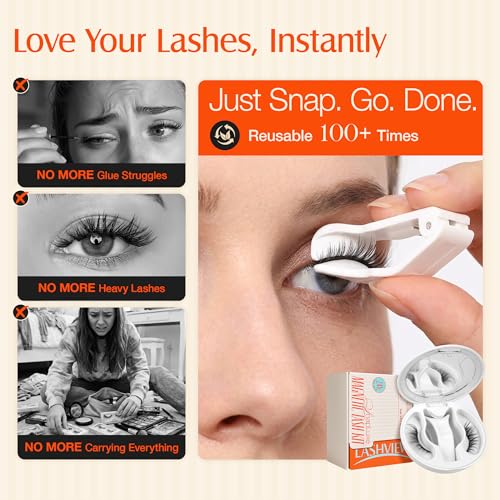 Trilumity Upgrade Magnetic With Cat Eye Faux Mink Fiber - Black False Lashes