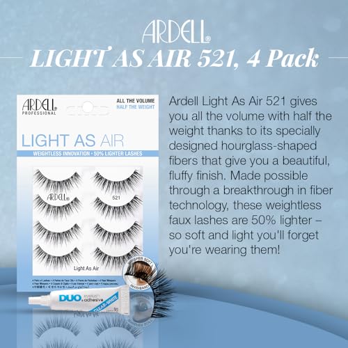 Trilumity Light As Air 521 Natural Faux Mink Fiber - Black False Lashes