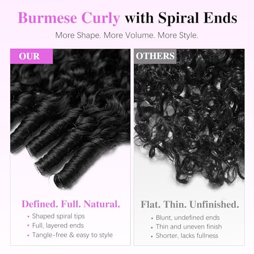 Trilumity 7X6 Burmese Glueless Curly Human Hair - Natural Color Hair Replacement Wig