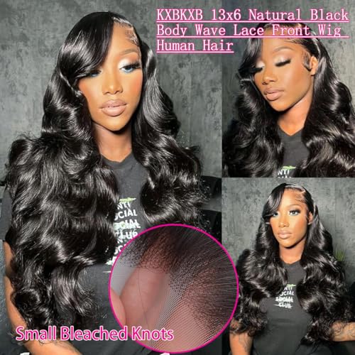 Trilumity 220 Density 13X6 Front Body Wave 100% Human Hair - Natural Black Hair Replacement Wig