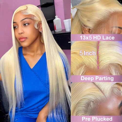 Trilumity 613 13X5 Straight Human Hair - Natural Black Hair Replacement Wig