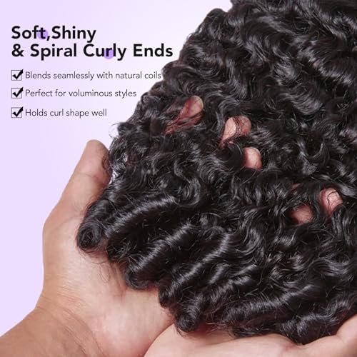 Trilumity Burmese 250 Density 13X6 Curly Human Hair - Natural Black Hair Replacement Wig
