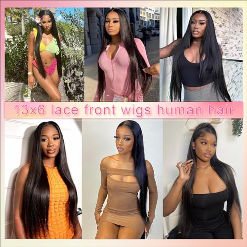Trilumity 13X6 Straight Hd Straight Human Hair - Natural Color Hair Replacement Wig