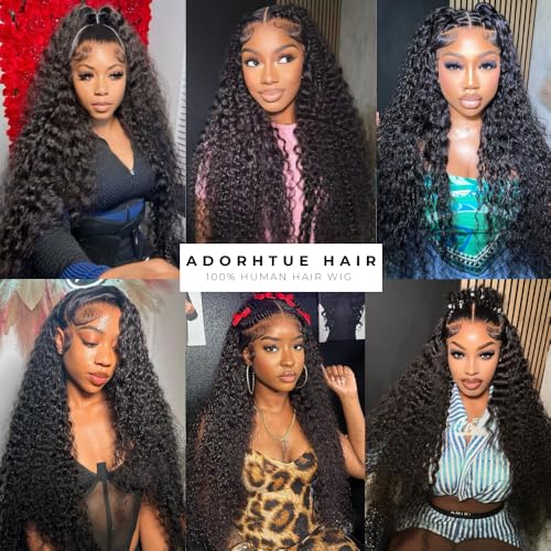 Trilumity Water 13X6 Front 200 Water Wave Human Hair - Natural Black Hair Replacement Wig