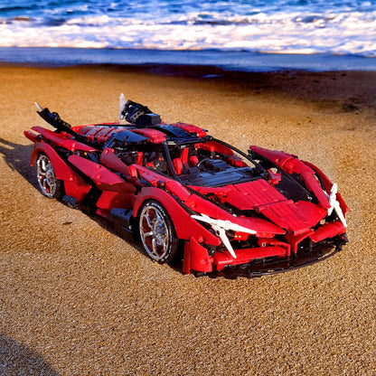 Trilumity Building Block Set: 1: 8 Apollo Evo Red Devil with Remote Control, High Detail Restoration (3669-Piece)