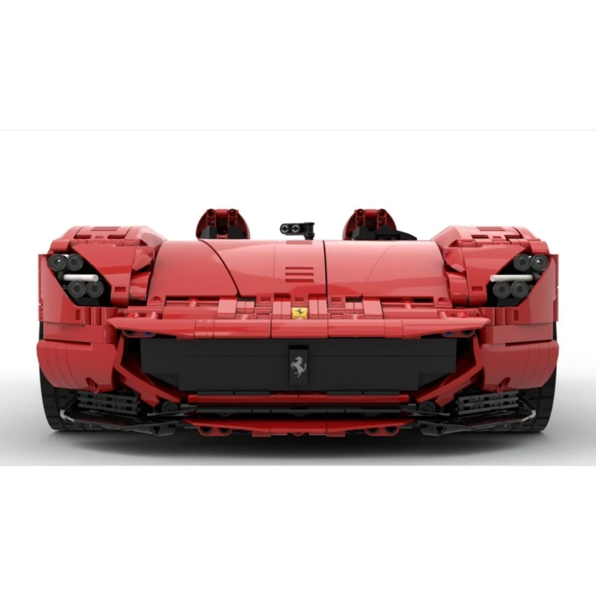 Trilumity MOC Building Block Set: 1:8 Italian Red Hypercar | MOC Set (3587-Piece)