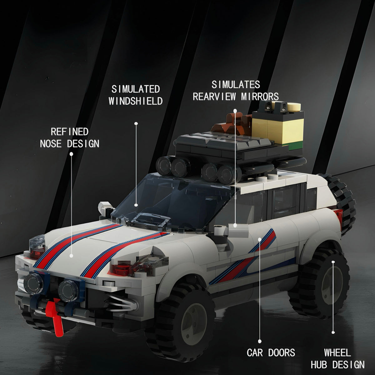 Trilumity Building Block Set: 1: 24 Safari Edition Cayenne 957 (408-Piece)